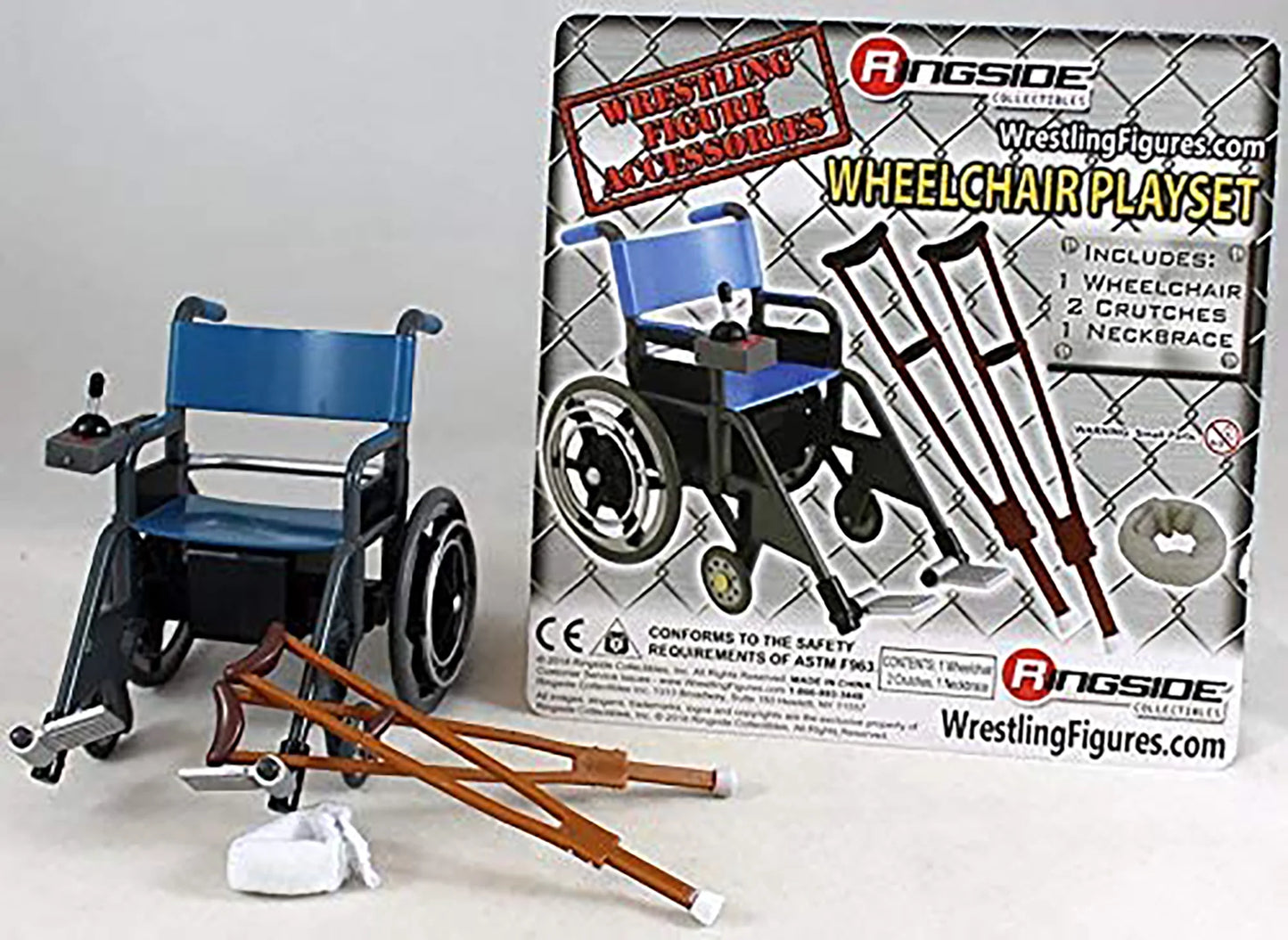 Wheelchair Playset (Blue) - Ringside Exclusive  Wrestling Action Figure Accessories