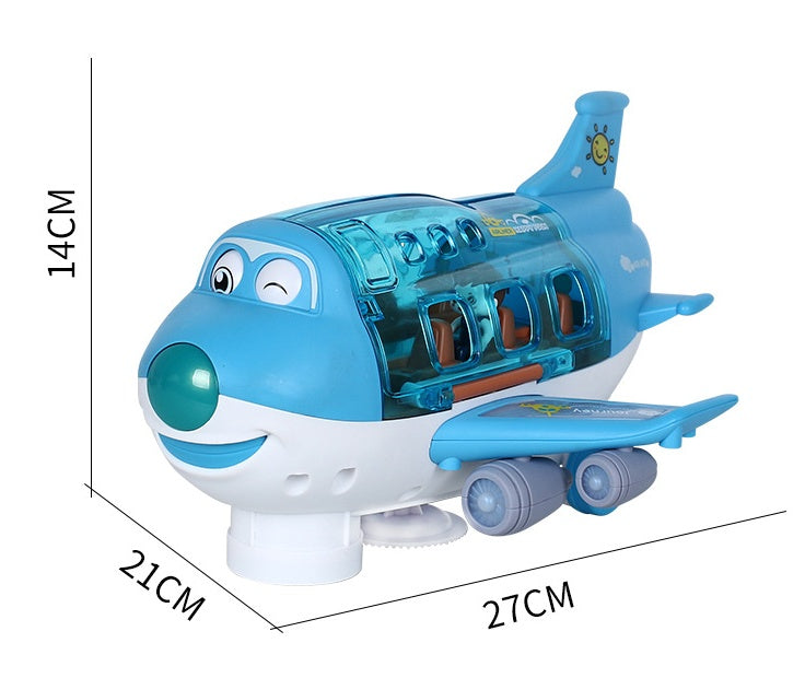 360 Rotating Electric Plane Airplane With LED Flashing Light Sound For Boys