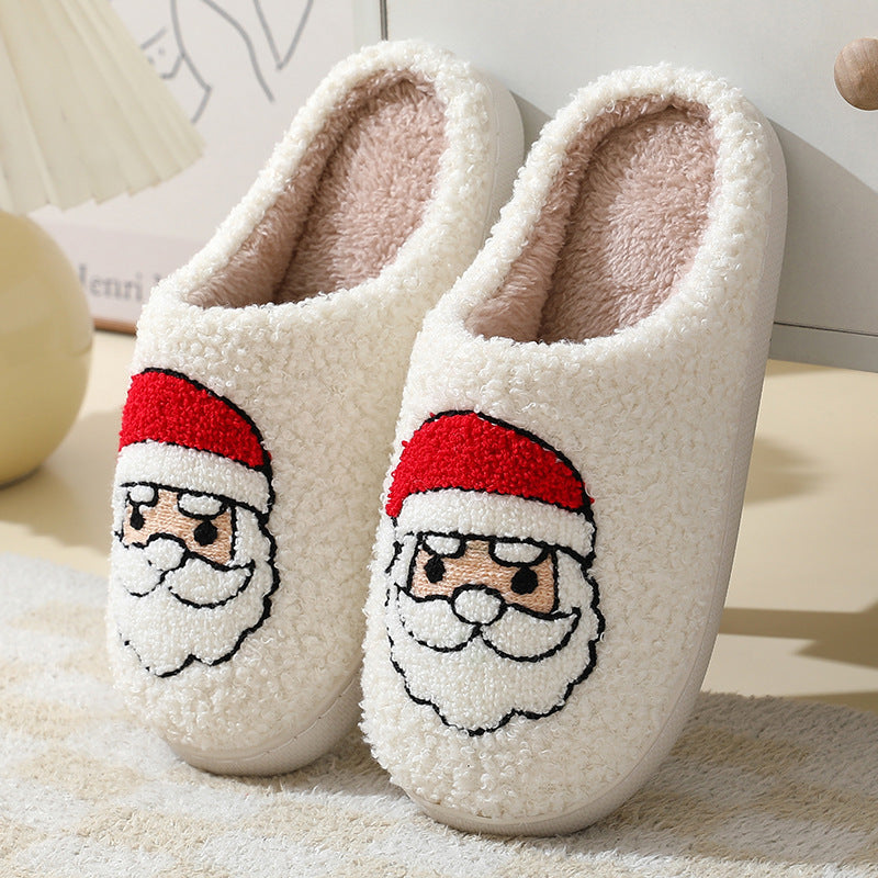 Cartoon Santa Claus Cotton Slippers