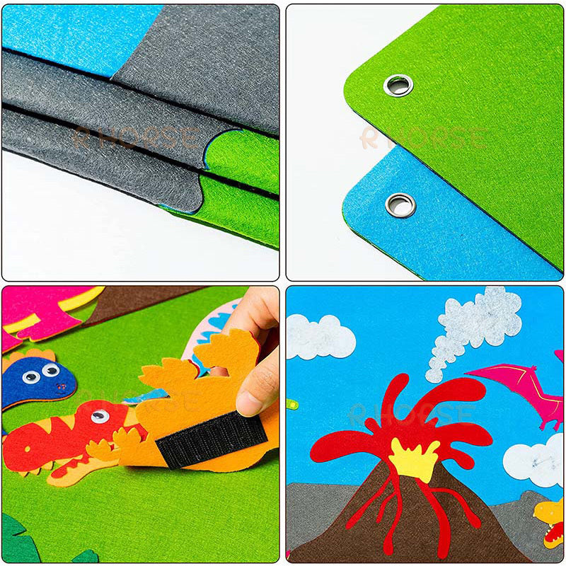 Felt Busy Board Children Educational Science Toys