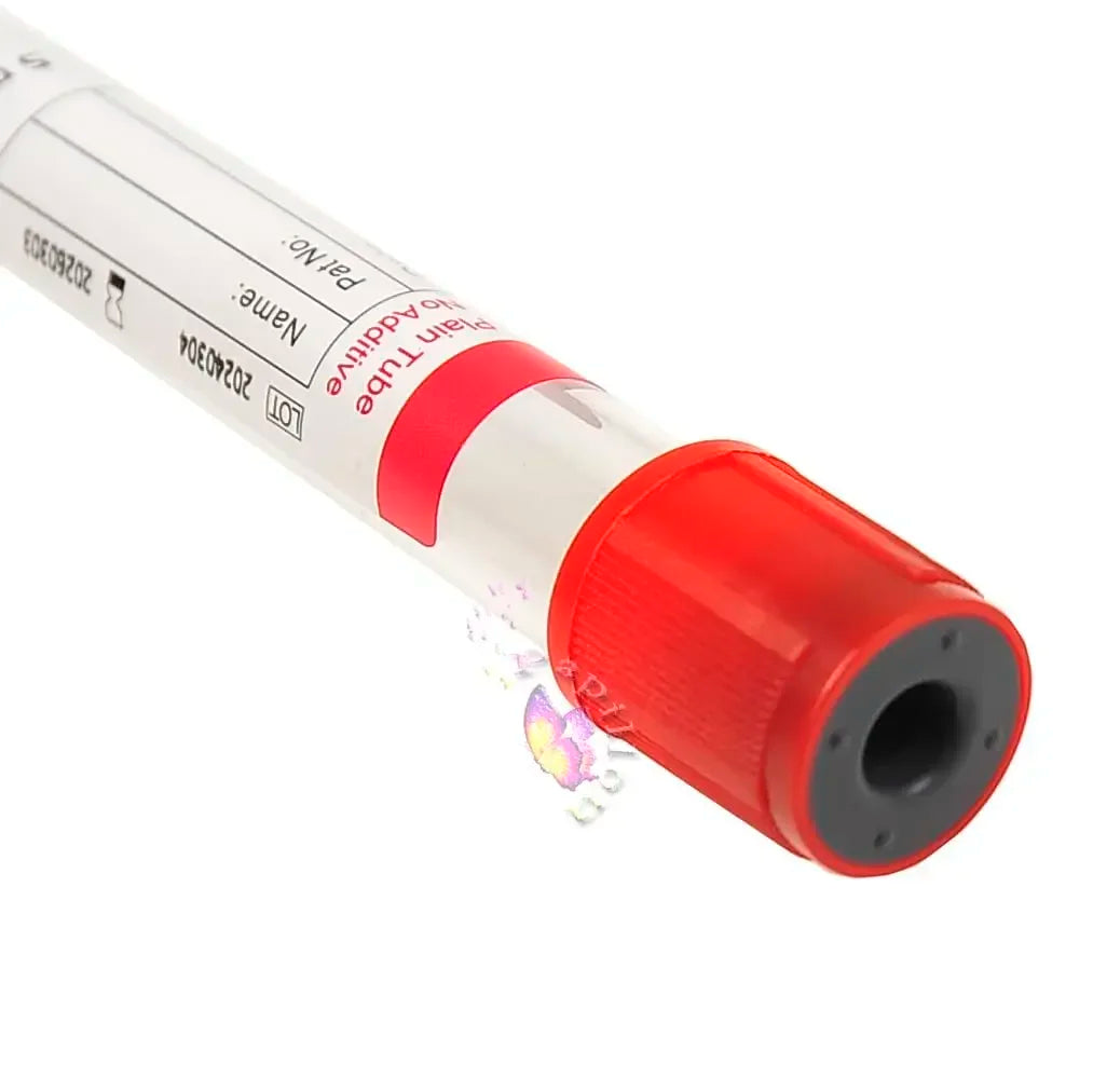 Blood Collection No Additives Tube Lab Consumables 100Pcs Veterinary 3Ml/5Ml/10Ml Plain Tube Sterile Blood Test Tubes