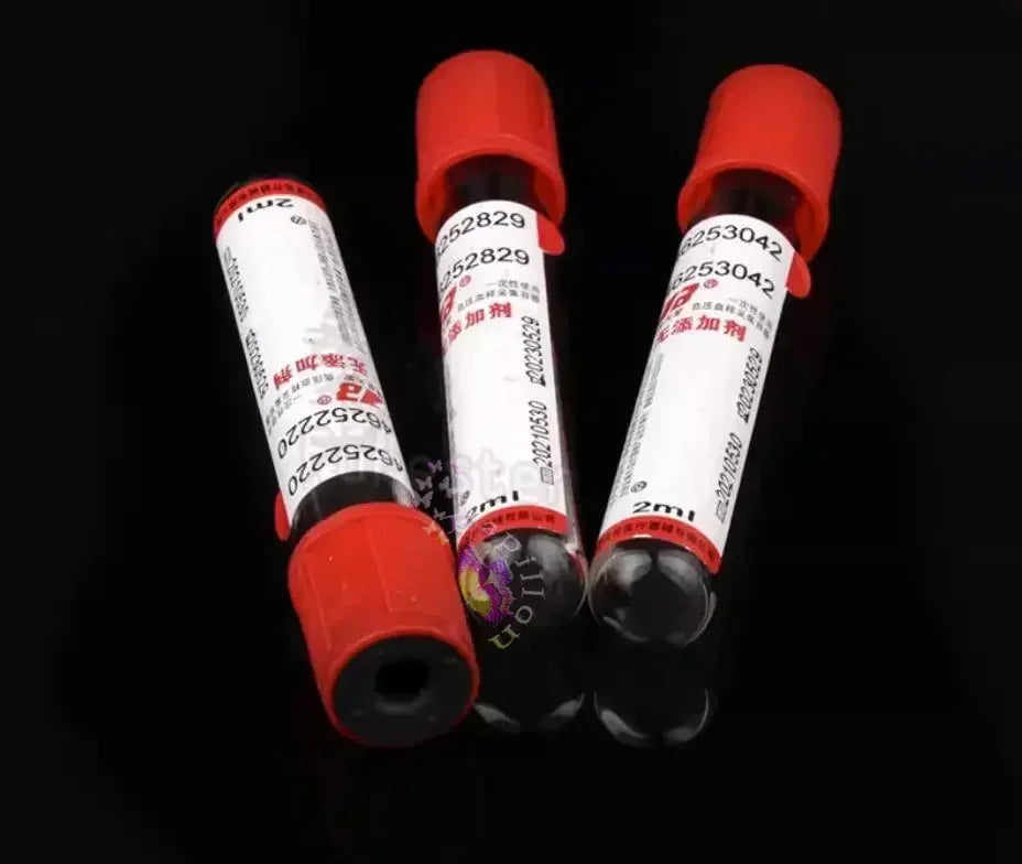 Blood Collection No Additives Tube Lab Consumables 100Pcs Veterinary 3Ml/5Ml/10Ml Plain Tube Sterile Blood Test Tubes