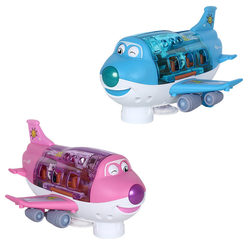 360 Rotating Electric Plane Airplane With LED Flashing Light Sound For Boys