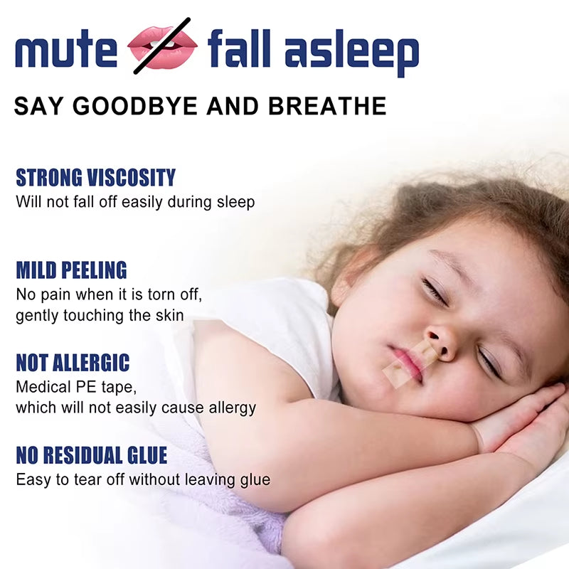 Sleep Strip - Enhance Nose Breathing & Reduce Snoring for Adults & Children