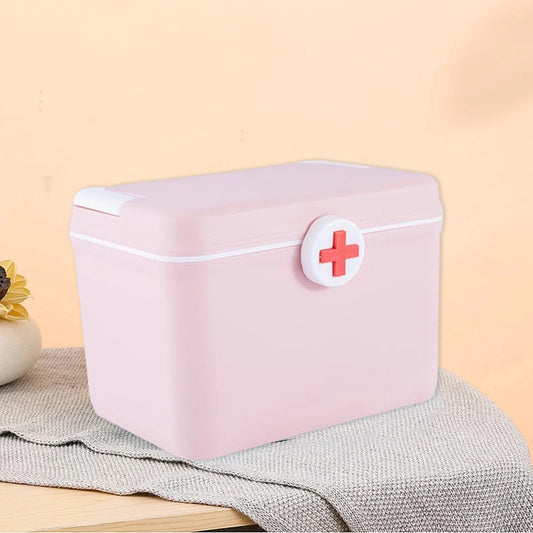 Medicine Pill Organizer, All-Purpose Portable Compact First Aid Kit for Minor Cuts, Scrapes, Sprains & Burns