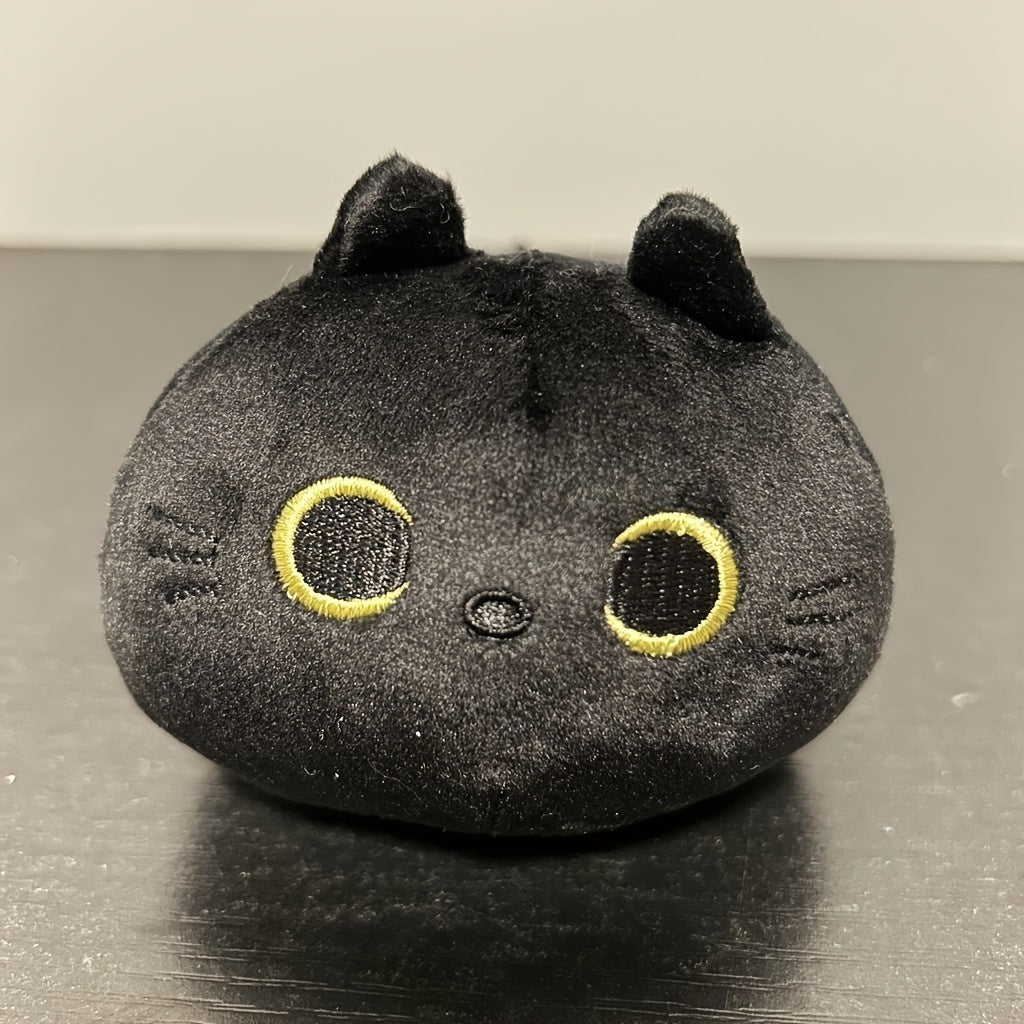 Fluffy Black Cat Plush