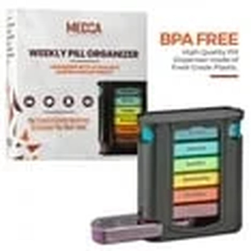 Daily Pill Organizer (4 Times a Day) Weekly Medication - Plastic