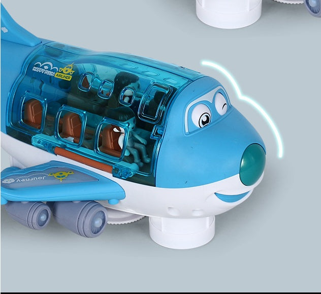 360 Rotating Electric Plane Airplane With LED Flashing Light Sound For Boys