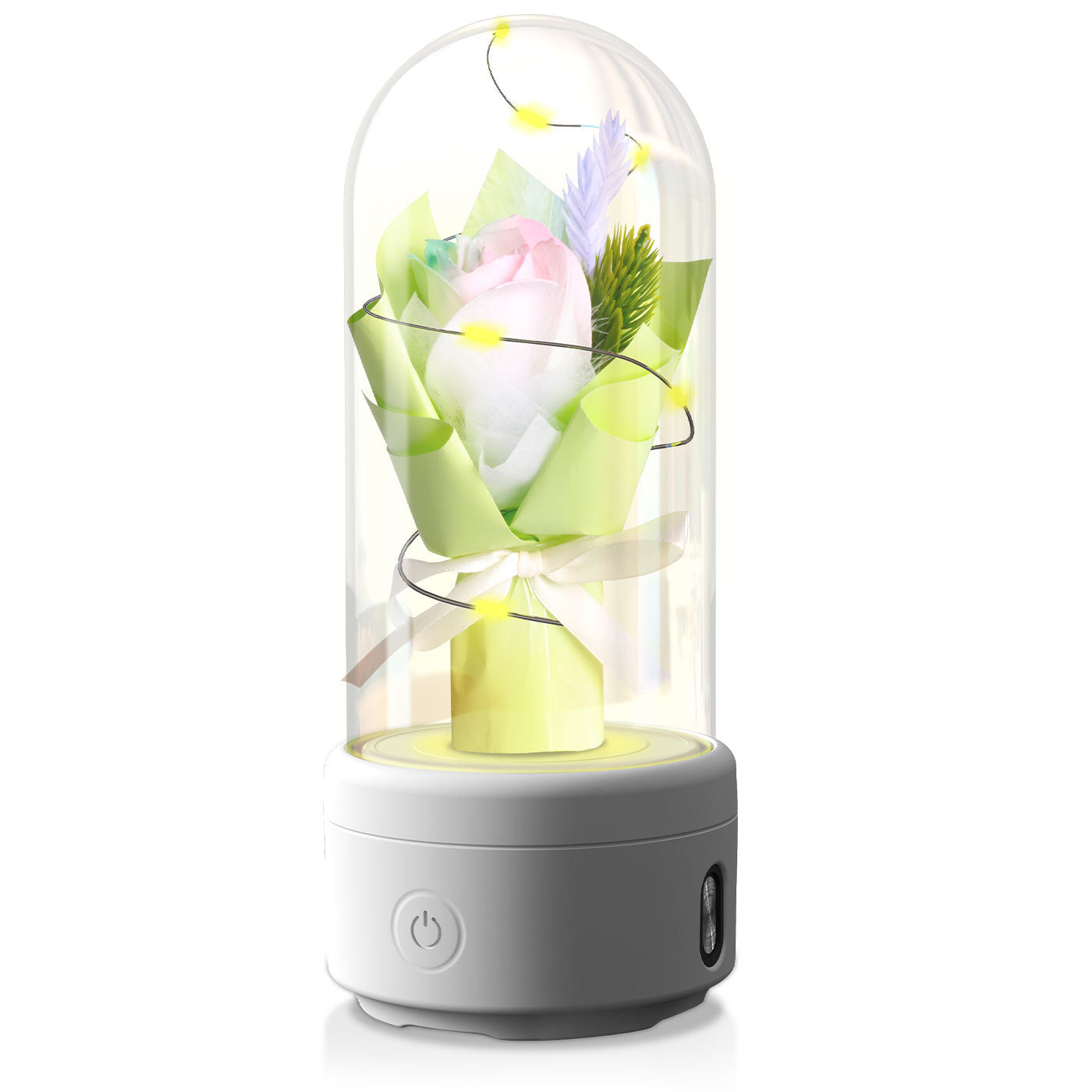 Rose LED Light & Bluetooth Speaker: 2-in-1