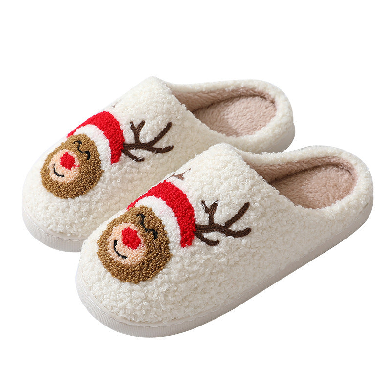 Cartoon Santa Claus Cotton Slippers