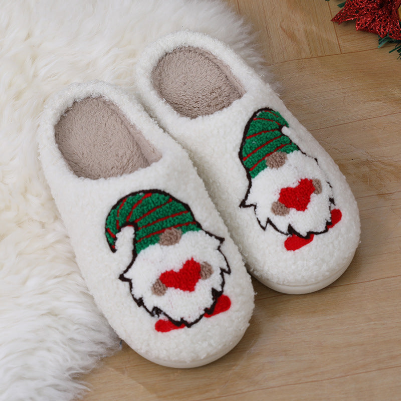 Cartoon Santa Claus Home Slippers