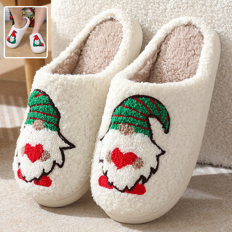 Cartoon Santa Claus Home Slippers