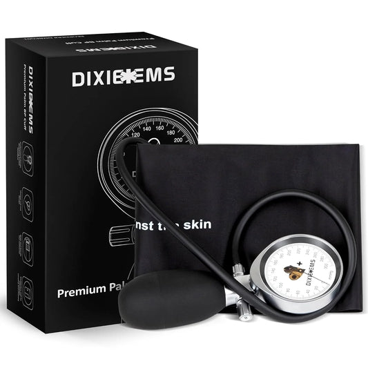 Premium Adult Sphygmomanometer Blood Pressure Cuff in Elegant Black Finish