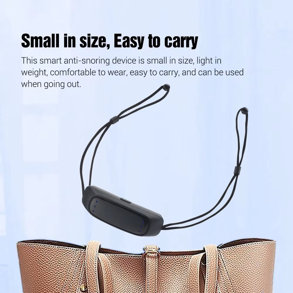 Revolutionary Smart Anti-Snoring Device - Comfortable EMS Pulse Solution for Peaceful Sleep and Healthier Nights