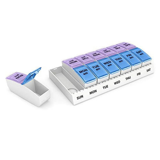 Weekly AM/PM Pop-Out Pill Planner (Small)