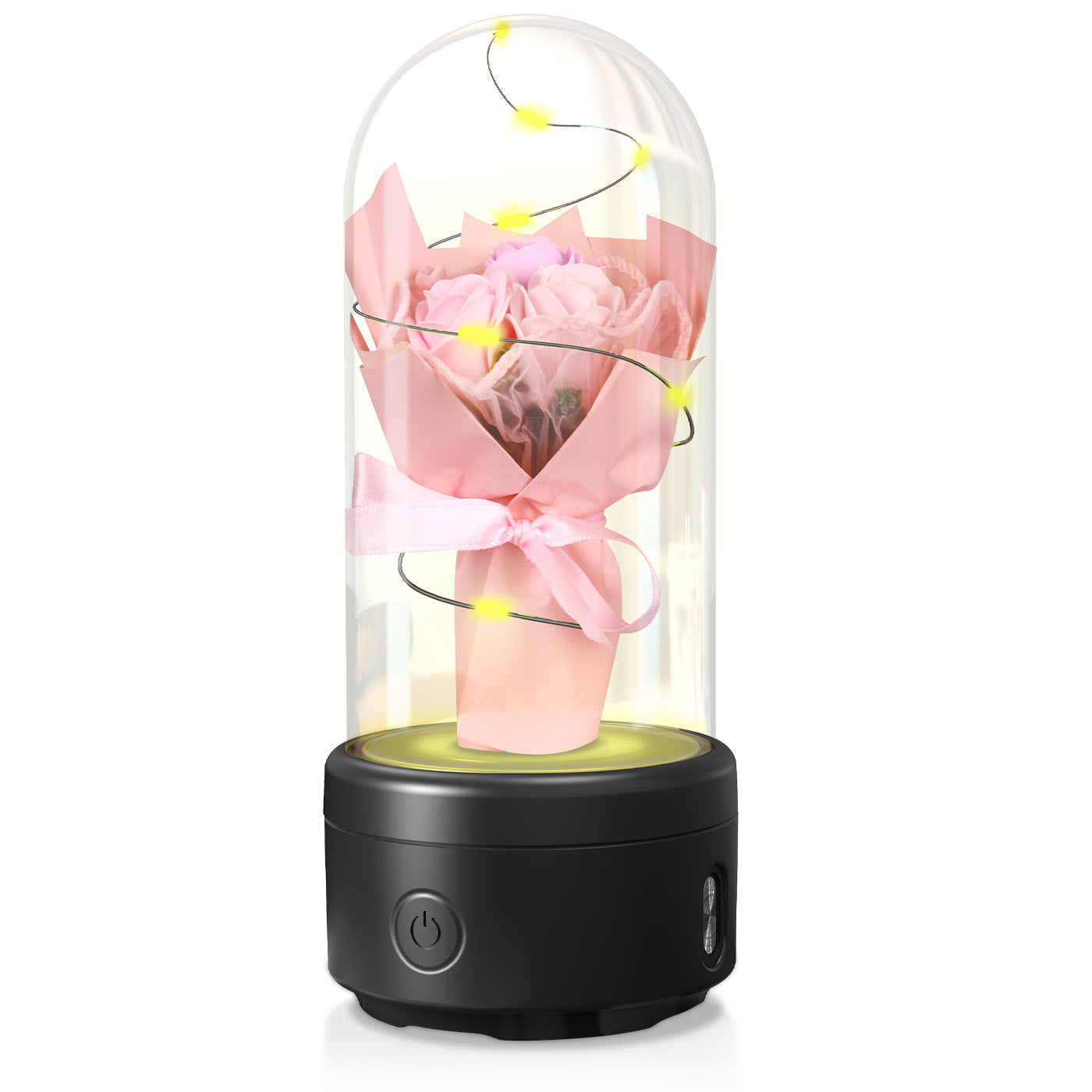 Rose LED Light & Bluetooth Speaker: 2-in-1