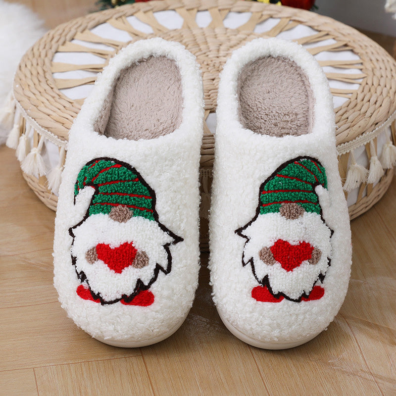 Cartoon Santa Claus Home Slippers