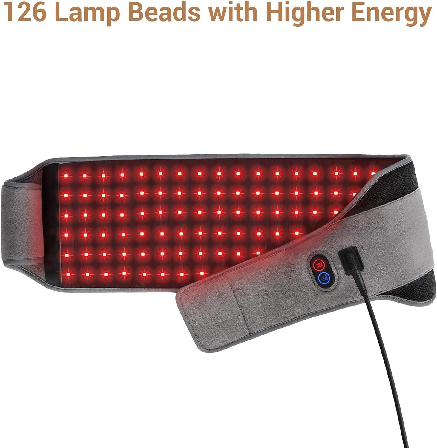 Red Light Therapy Belt, FSA HSA Eligible Infrared Red Light Therapy for Body, 22W Light Wrap with Pulse for Back Waist Muscle Pain Relief, Improve Joint Inflammation
