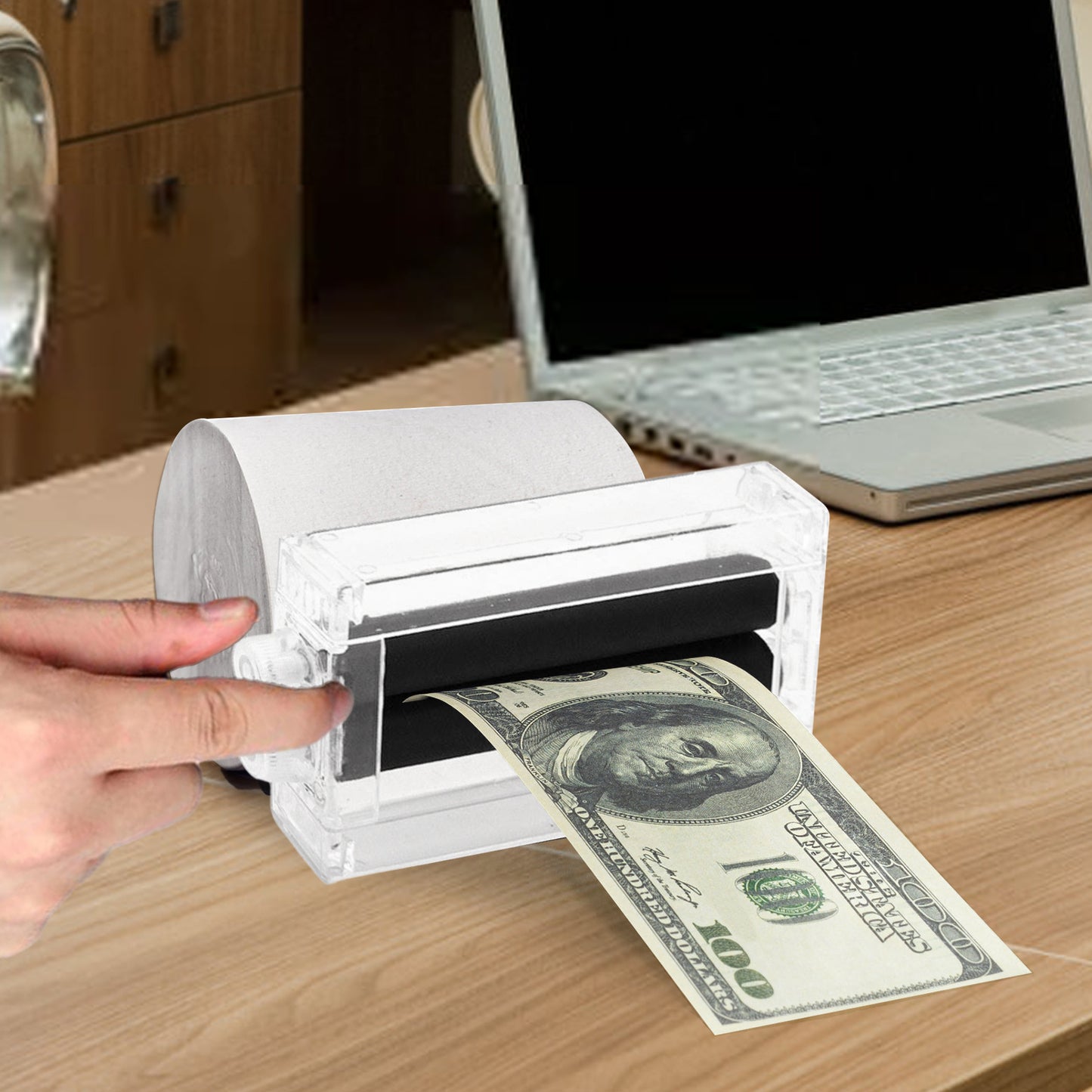 Banknote Money Printing Machine : White Paper Into Banknote