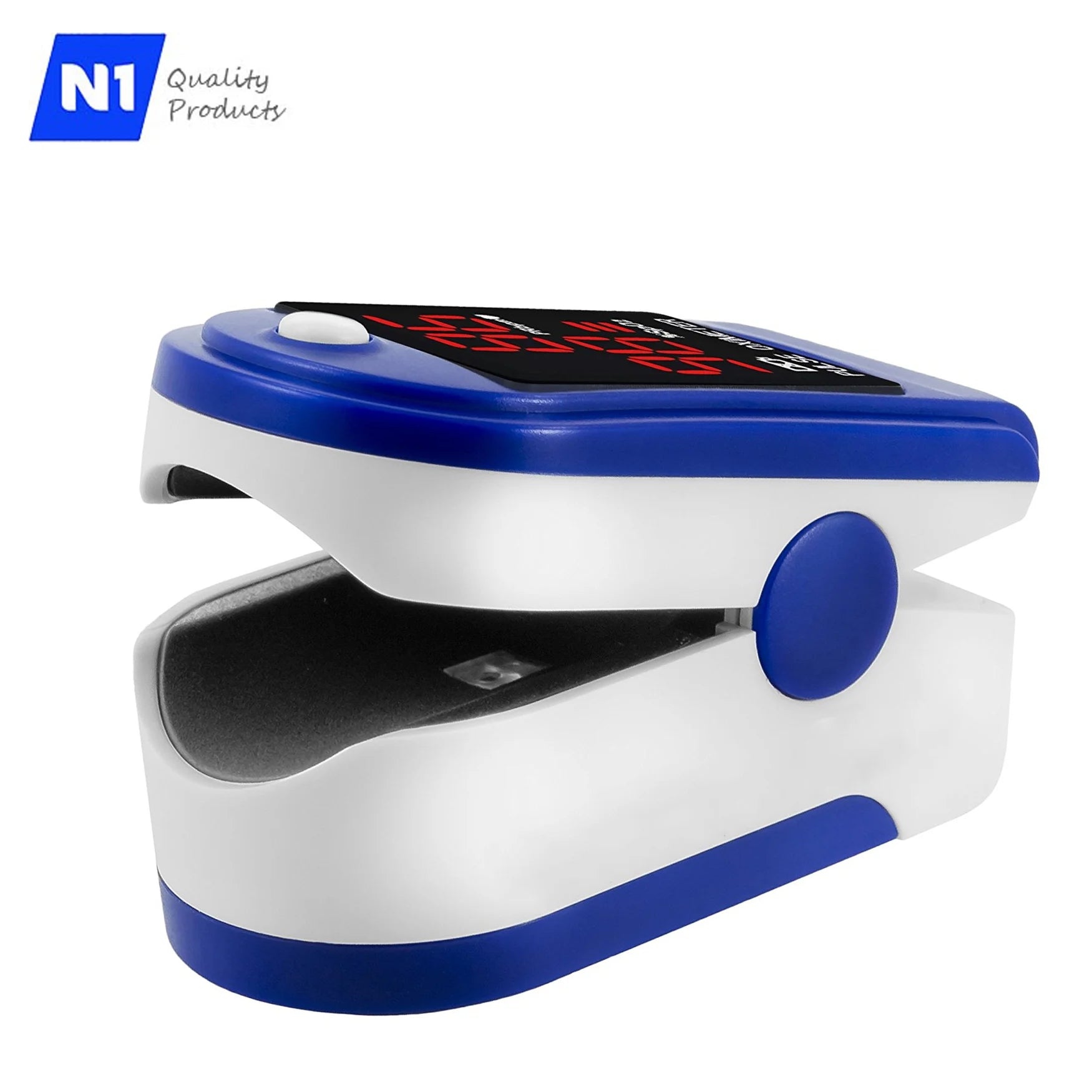 - Finger Pulse Oximeter Blood Oxygen Saturation Spo2 Heart Rate O2 Monitor CE - LED - Blue (2 Pack), New