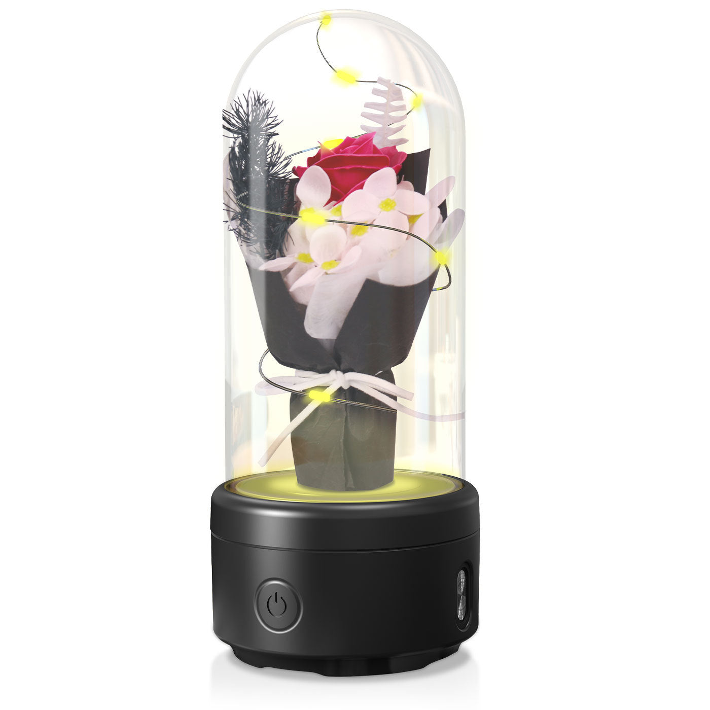 Rose LED Light & Bluetooth Speaker: 2-in-1