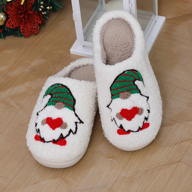 Cartoon Santa Claus Home Slippers