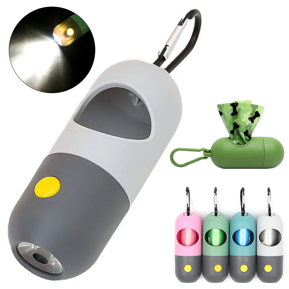 Led Light Pet Waste Bag Dispenser