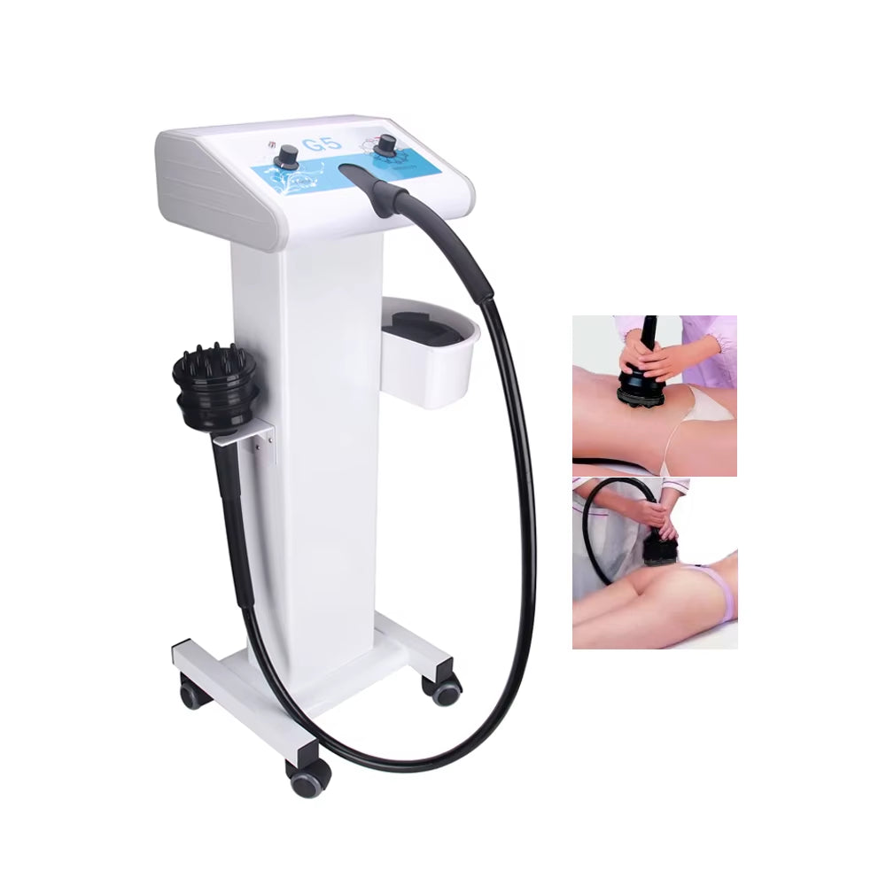 Achieve Your Dream Body with the G5 High-Frequency Vibrating Massage Machine - Ultimate Cellulite Reduction & Body Shaping on a Convenient Trolley!